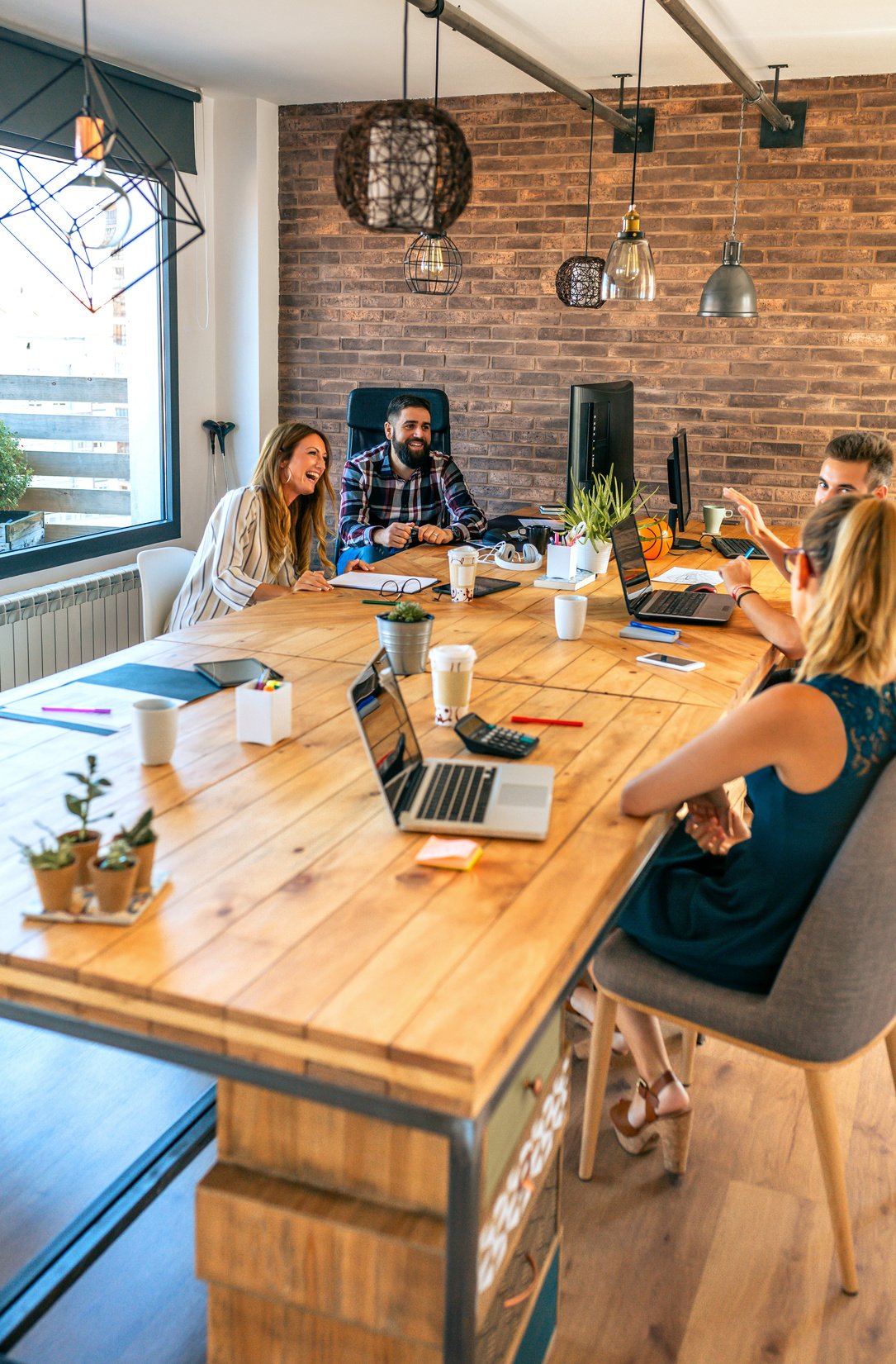 Business People Having a Casual Meeting in the Office